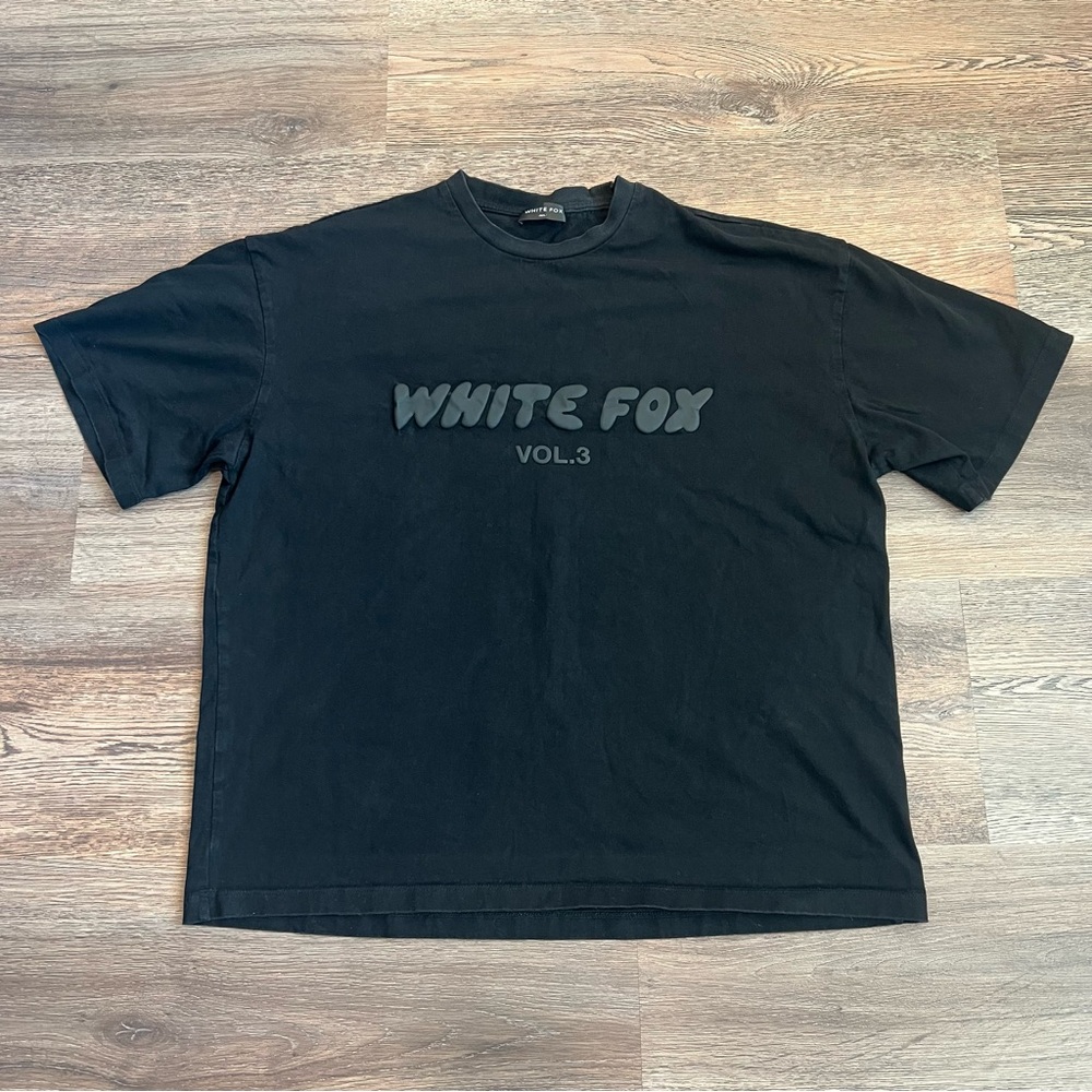 White Fox Vol. 3 Oversized Graphic Tee Black Size M/L Street Casual Cotton